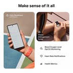 Fitbit Charge 6 Fitness Tracker - Obsidian/Black, Silicone Strap, Universal