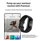 Fitbit Charge 6 Fitness Tracker - Obsidian/Black, Silicone Strap, Universal
