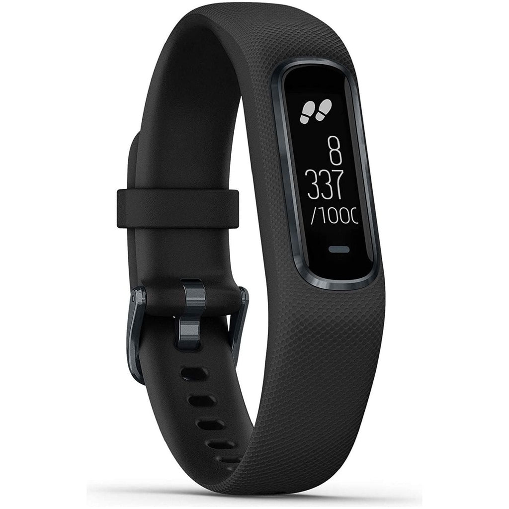 Garmin Vivosmart 4 Smart Activity Tracker with Wrist-Based Heart Rate and Fitness Monitoring Tools - Black (Small/Medium)