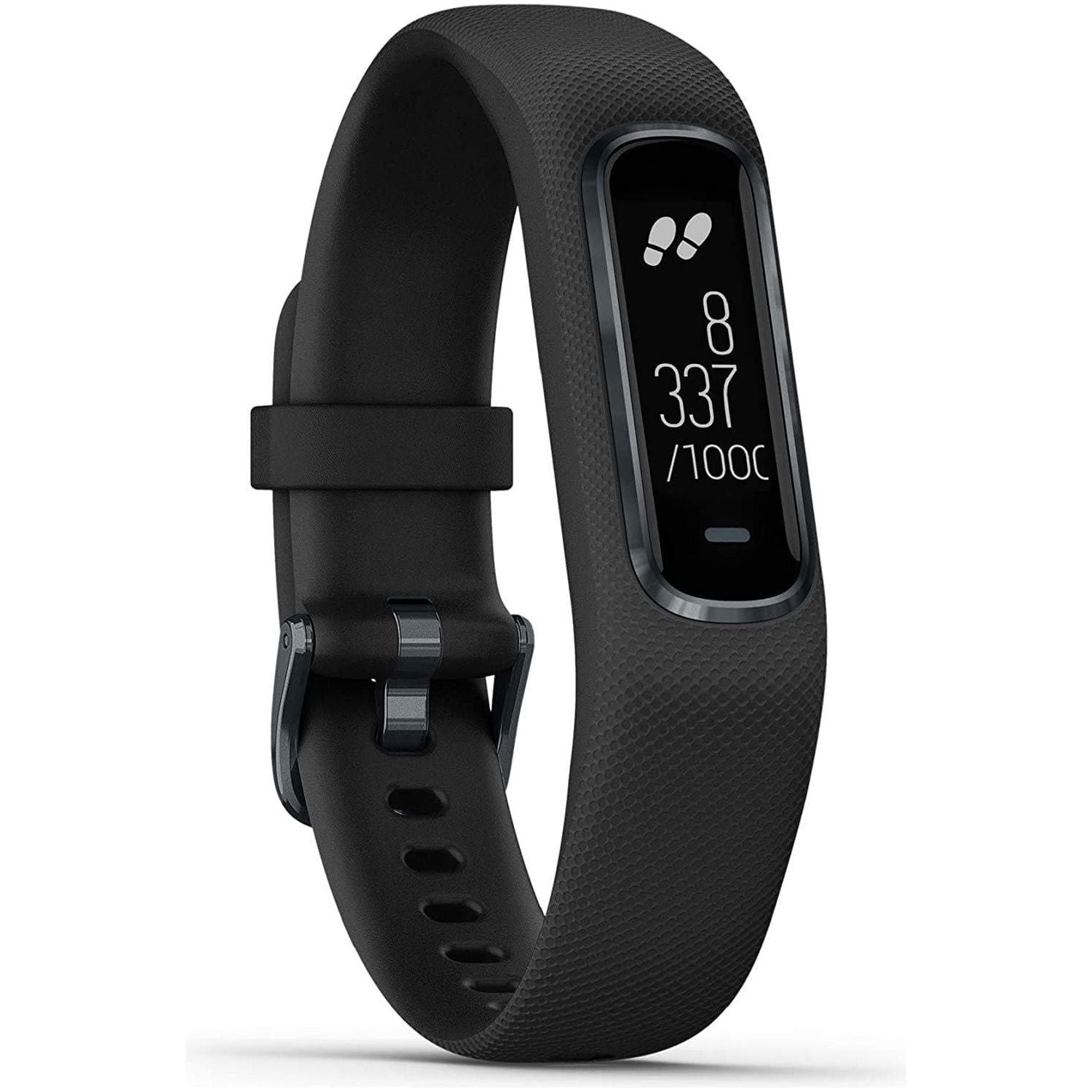 Garmin Vivosmart 4 Smart Activity Tracker with Wrist-Based Heart Rate and Fitness Monitoring Tools - Black (Small/Medium)