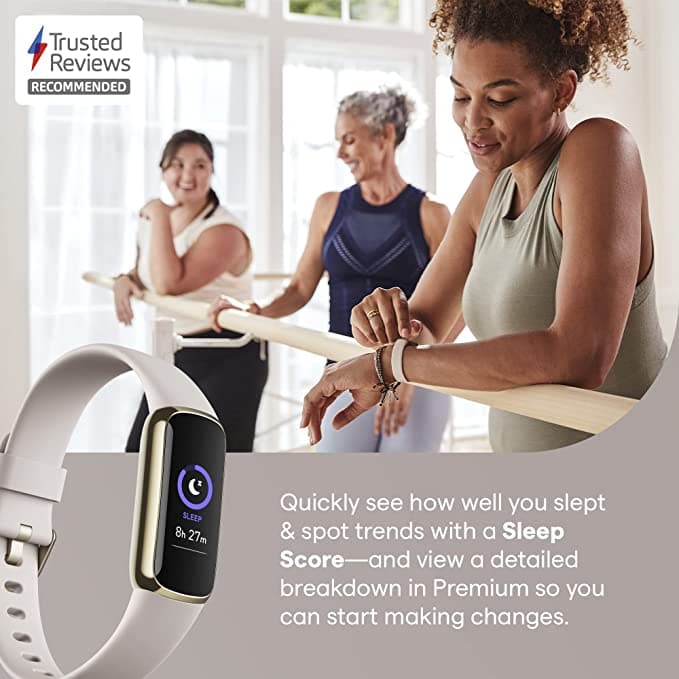 Fitbit Luxe Health & Fitness Tracker ( Soft Gold) , Stress Management Tools and up to 5 Days Battery