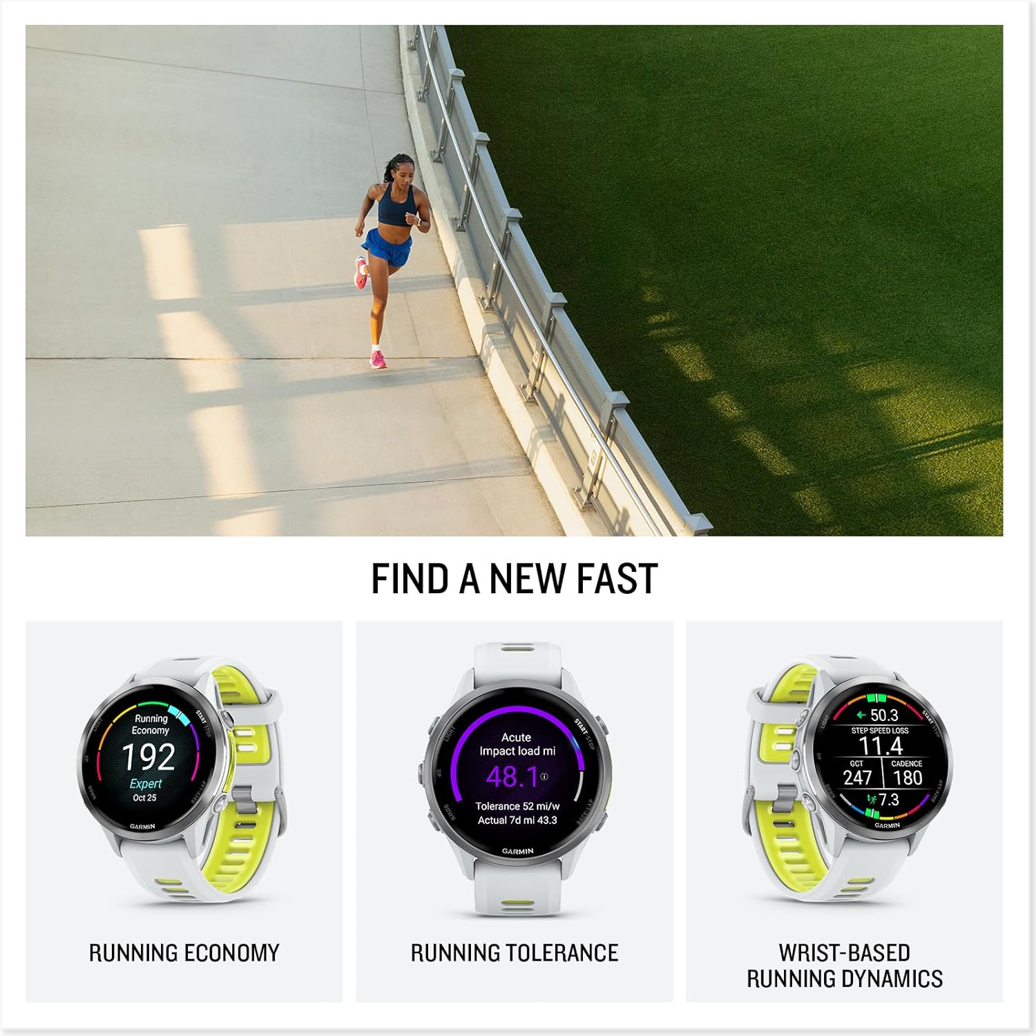Garmin Forerunner 970 – Premium GPS Running & Triathlon Smartwatch with AMOLED Display, Built-in LED Flashlight, Titanium Case, Whitestone/Translucent Amp Yellow Band