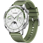 Huawei Watch GT 4 - 46mm  Smartwatch with 2-Week Battery, Fitness & Health Tracking, GPS, Compatible with Android & iOS, Green Woven