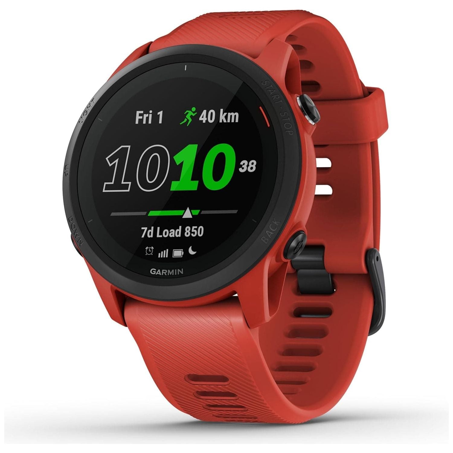 Garmin Forerunner 745 Lightweight GPS Running and Triathlon Smartwatch, Multisport Profile, Advanced Training Features, Music Storage, Safety and Tracking Features , Up to 7 days Battery Life, Red