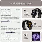 Fitbit Versa 4 Smart Watch - Black/Graphite