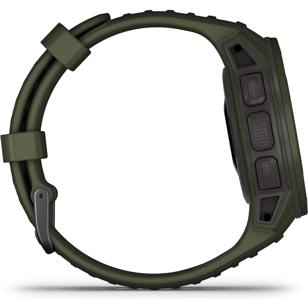 Garmin Instinct Solar Tactical, Solar-powered Rugged Outdoor Smartwatch with Tactical Features, Built-in Sports Apps and Health Monitoring - Moss Green