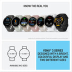 Garmin Venu 3 GPS Smartwatch – AMOLED Display, Advanced Health & Fitness Features, Voice Functionality, Music Storage, 14-Day Battery Life, Black