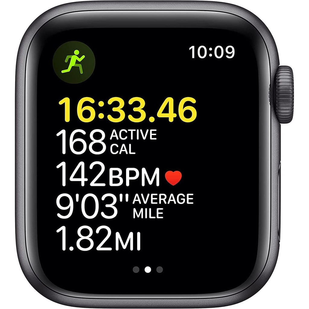 Apple Watch SE GPS, 40mm Space Grey Aluminium Case with Midnight Sport Band - Regular