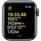 Apple Watch SE GPS, 40mm Space Grey Aluminium Case with Midnight Sport Band - Regular