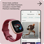 Fitbit Versa 4 Fitness Smartwatch with built-in GPS and up to 6 days battery life - compatible with Android and iOS.