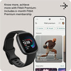 Fitbit Versa 4 Smart Watch - Black/Graphite