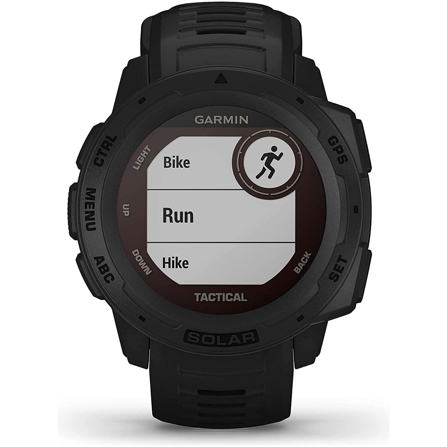 Garmin Instinct Solar Tactical, Solar-powered Rugged Outdoor Smartwatch with Tactical Features, Built-in Sports Apps and Health Monitoring, Black