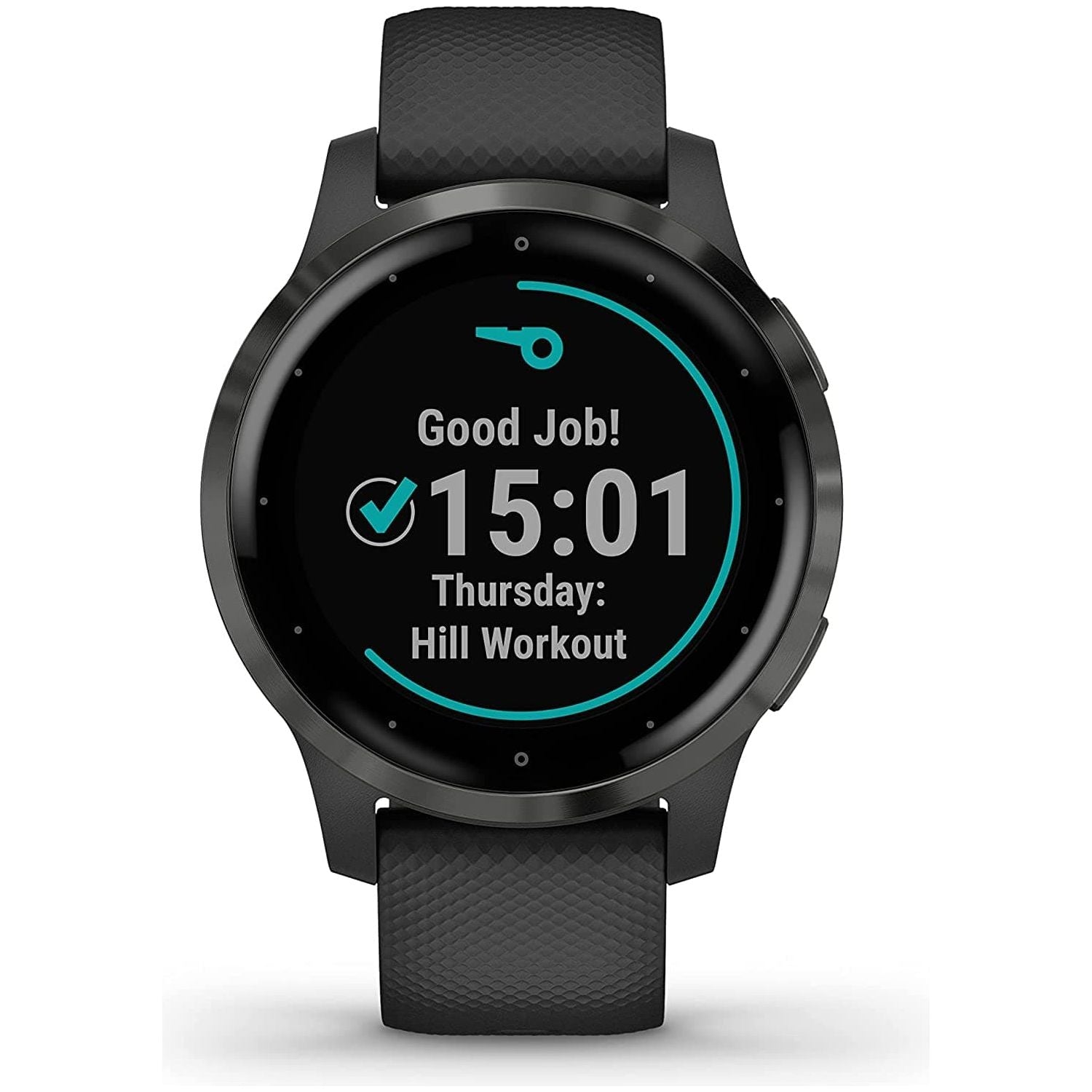 Garmin Vívoactive 4S , Smaller-Sized GPS Smartwatch, Features Music, Body Energy Monitoring, Animated Workouts, Pulse Ox Sensors -  Black
