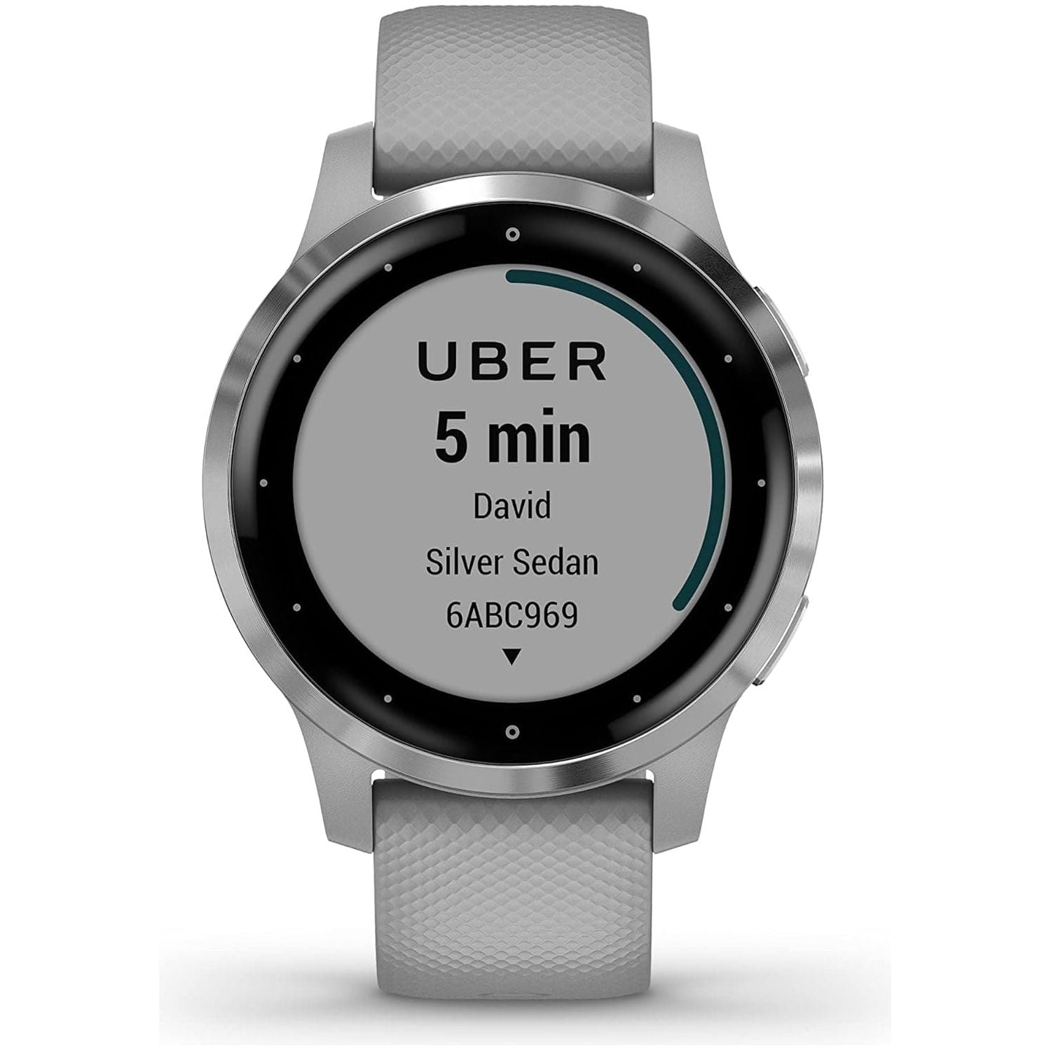 Garmin Vívoactive 4S, Smaller-Sized GPS Smartwatch, Features Music, Body Energy Monitoring, Animated Workouts, Pulse Ox Sensors and More, Powder Gray/Silver
