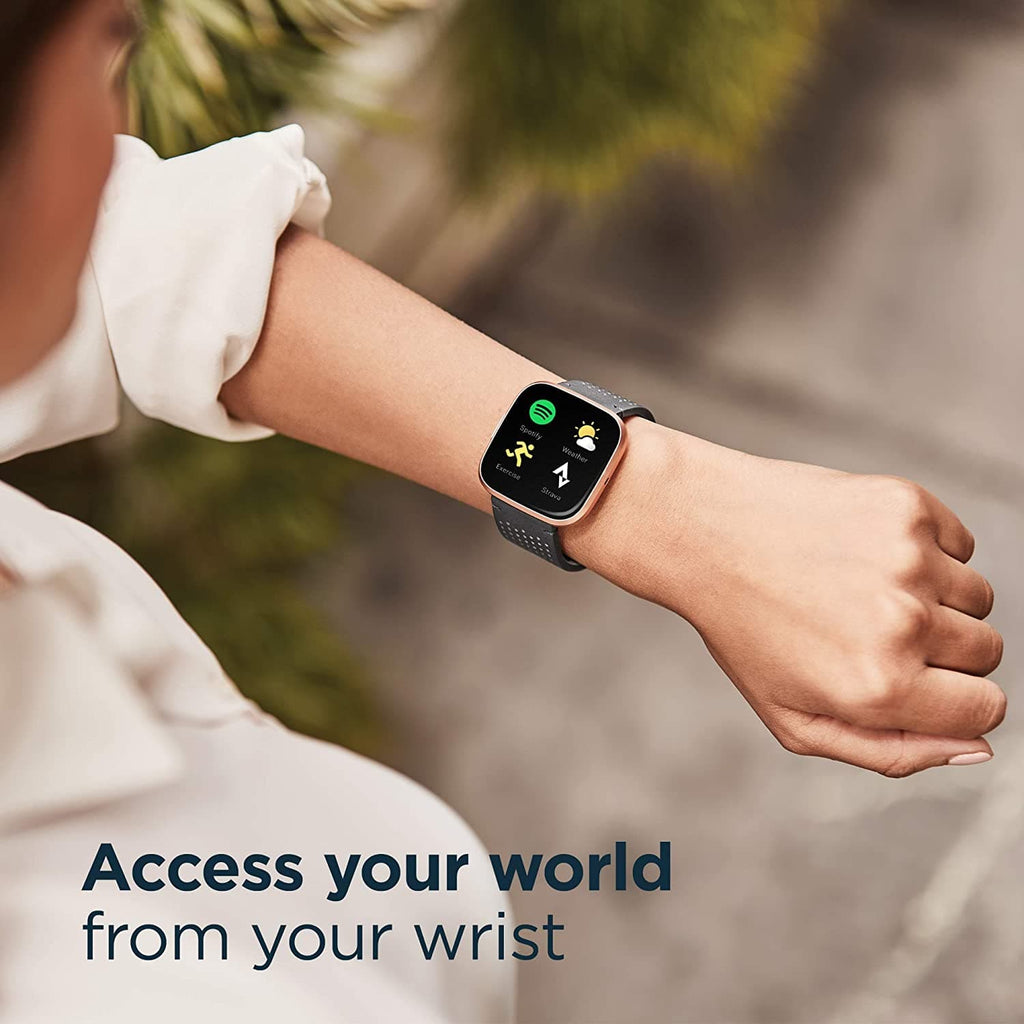Fitbit Versa 2 Smart Watch - Carbon Alu / Black Band