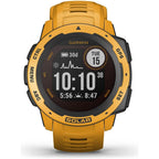 Garmin Instinct Solar, Solar-powered Rugged Outdoor Smartwatch, Built-in Sports Apps and Health Monitoring, Sunburst Yellow