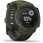 Garmin Instinct Solar Tactical, Solar-powered Rugged Outdoor Smartwatch with Tactical Features, Built-in Sports Apps and Health Monitoring - Moss Green