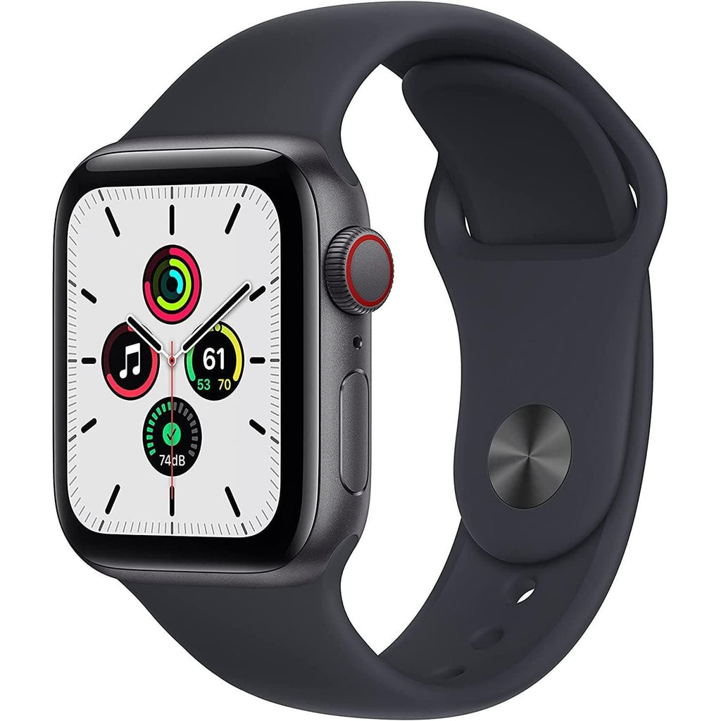 Watch SE (GPS + Cellular), 40mm Space Grey Aluminium Case with Midnight Sport Band MKR23B/A