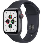 Watch SE (GPS + Cellular), 40mm Space Grey Aluminium Case with Midnight Sport Band MKR23B/A