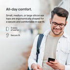 Belkin SoundForm Motion True Wireless Earbuds – Wireless Charging Case, Dual Mic, IPX5 Water Resistant, Bluetooth, Black