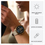 Garmin fēnix 8 Premium Multisport GPS Smartwatch – 43mm AMOLED, Whitestone – 10-Day Battery, Built-in LED Flashlight