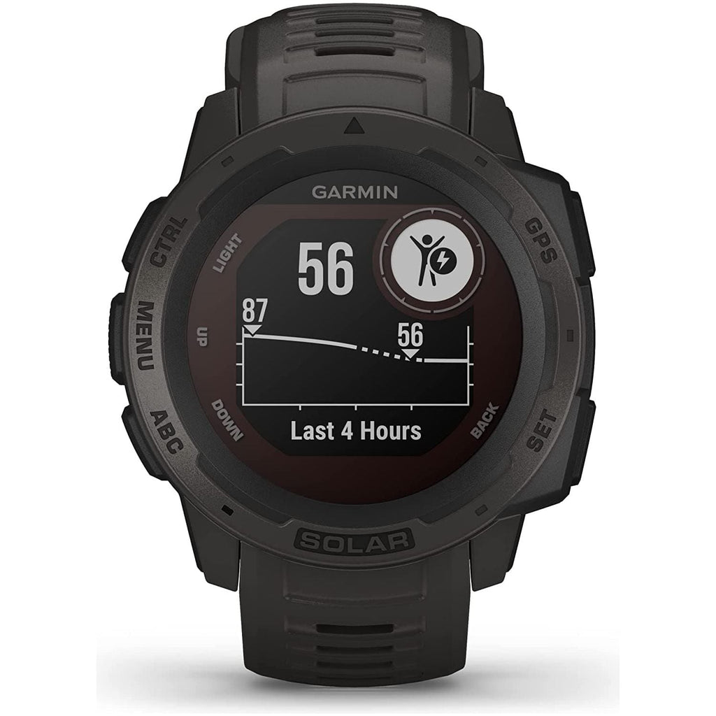 Garmin Instinct Solar GPS Smart Watch - Graphite Black