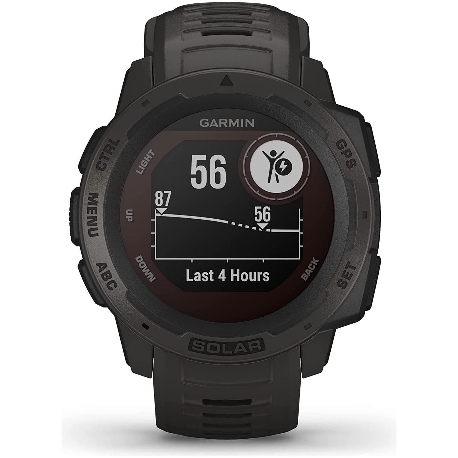 Garmin Instinct Solar GPS Smart Watch - Graphite Black