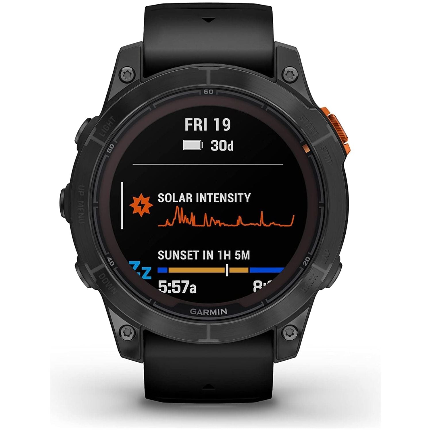 Garmin fēnix 7 PRO SOLAR, Premium Multisport GPS Smartwatch,Solar Charging, Advanced Training Features, Touchscreen and Buttons, Ultratough Design , Flash Light, Up to 22 days battery life, Black