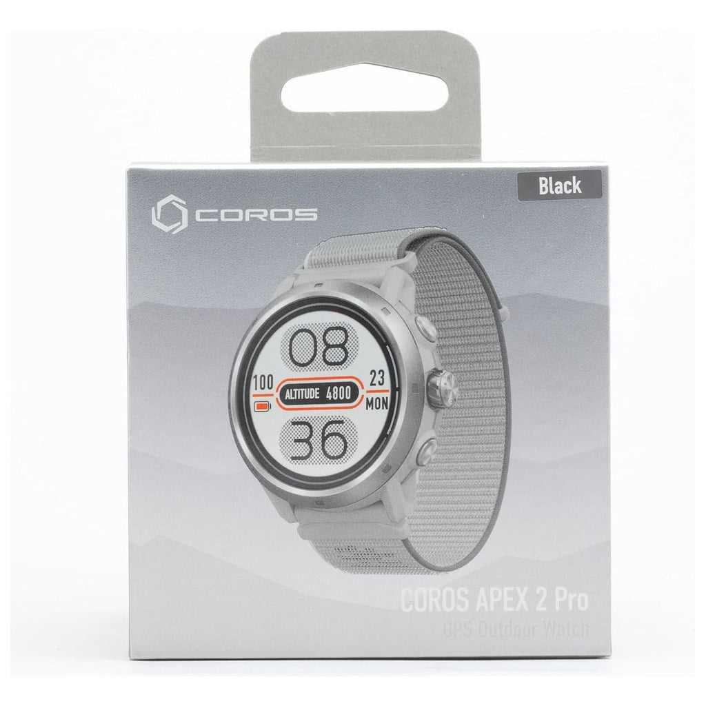 COROS APEX 2 Pro GPS Outdoor Watch – 1.3" Sapphire Screen, 24 Days/66 Hours Battery Life, Dual-Freq & 5 Satellite Systems, Offline Maps, Heart Rate Monitor, Music, Triathlon, Multisport, Training Plan – Black