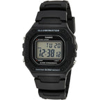 Casio Black and LCD Plastic/Resin Quartz Chronograph Watch