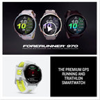 Garmin Forerunner 970 – Premium GPS Running & Triathlon Smartwatch with AMOLED Display, Built-in LED Flashlight, Titanium Case, Whitestone/Translucent Amp Yellow Band