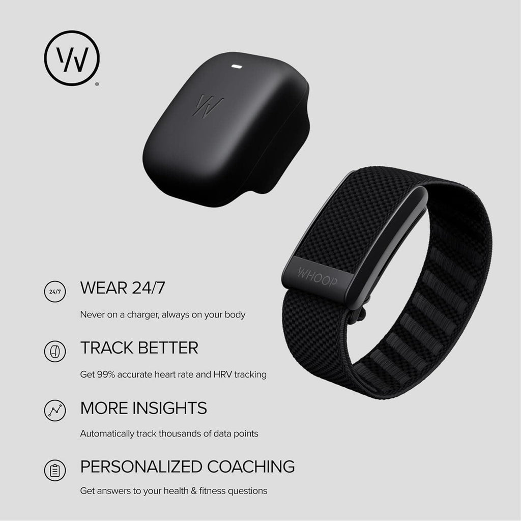 WHOOP 4.0 Health & Fitness Tracker, Continuous Monitoring, Heart Rate, Sleep, Strain & Recovery Analysis