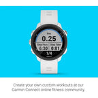 Garmin Forerunner 245 Music GPS Running Smartwatch - White Band