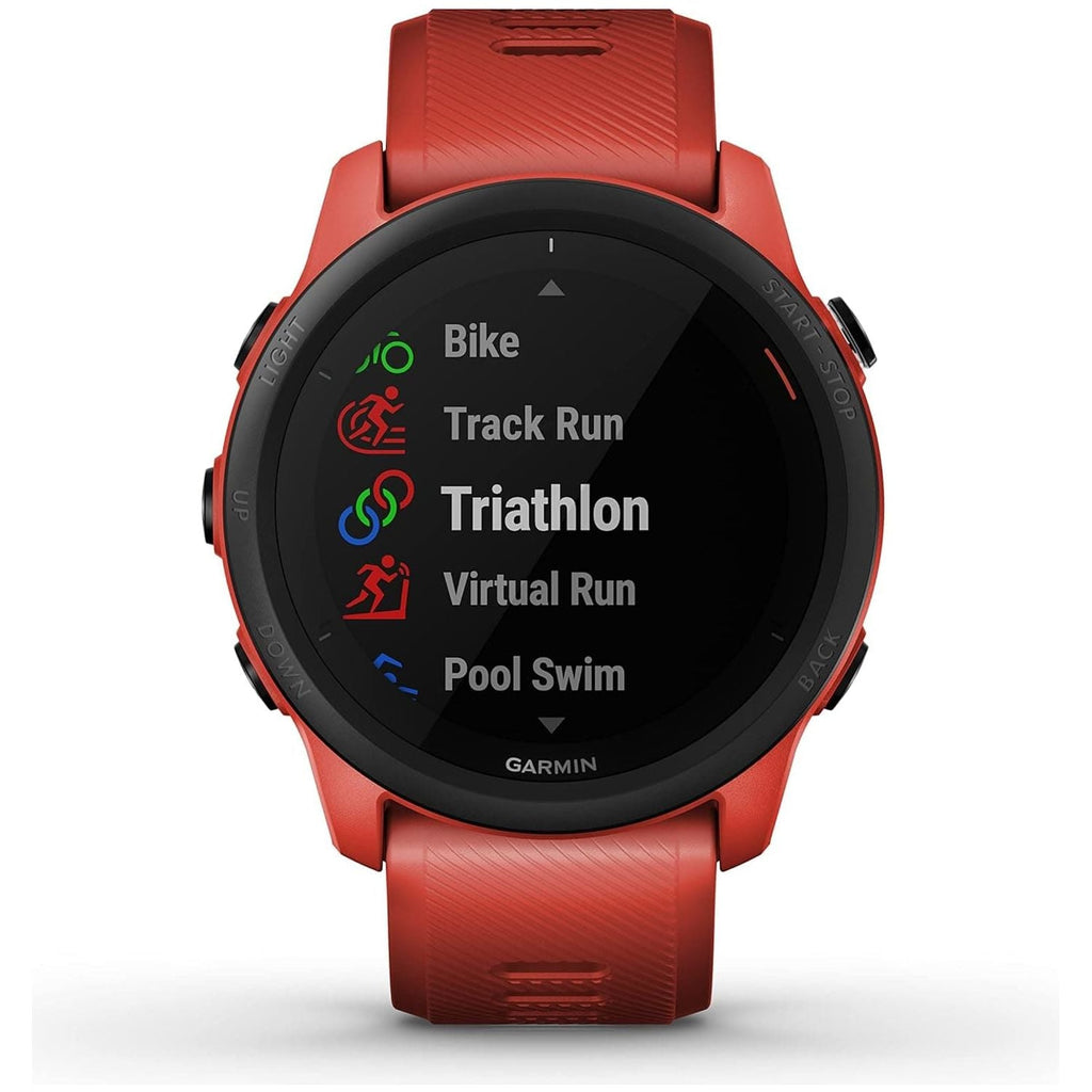 Garmin Forerunner 745 Lightweight GPS Running and Triathlon Smartwatch, Multisport Profile, Advanced Training Features, Music Storage, Safety and Tracking Features , Up to 7 days Battery Life, Red