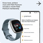 Fitbit Versa 4 Fitness Smartwatch with built-in GPS and up to 6 days battery life - compatible with Android and iOS.