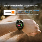 Ticwatch Pro 3 LTE smartwatch, Wear OS by Google, Qualcomm Snapdragon Wear 4100 platform, heart rate sleep tracking and NFC, IP68 ready to swim, long battery life