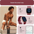 Fitbit Versa 4 Fitness Smartwatch with built-in GPS and up to 6 days battery life - compatible with Android and iOS.