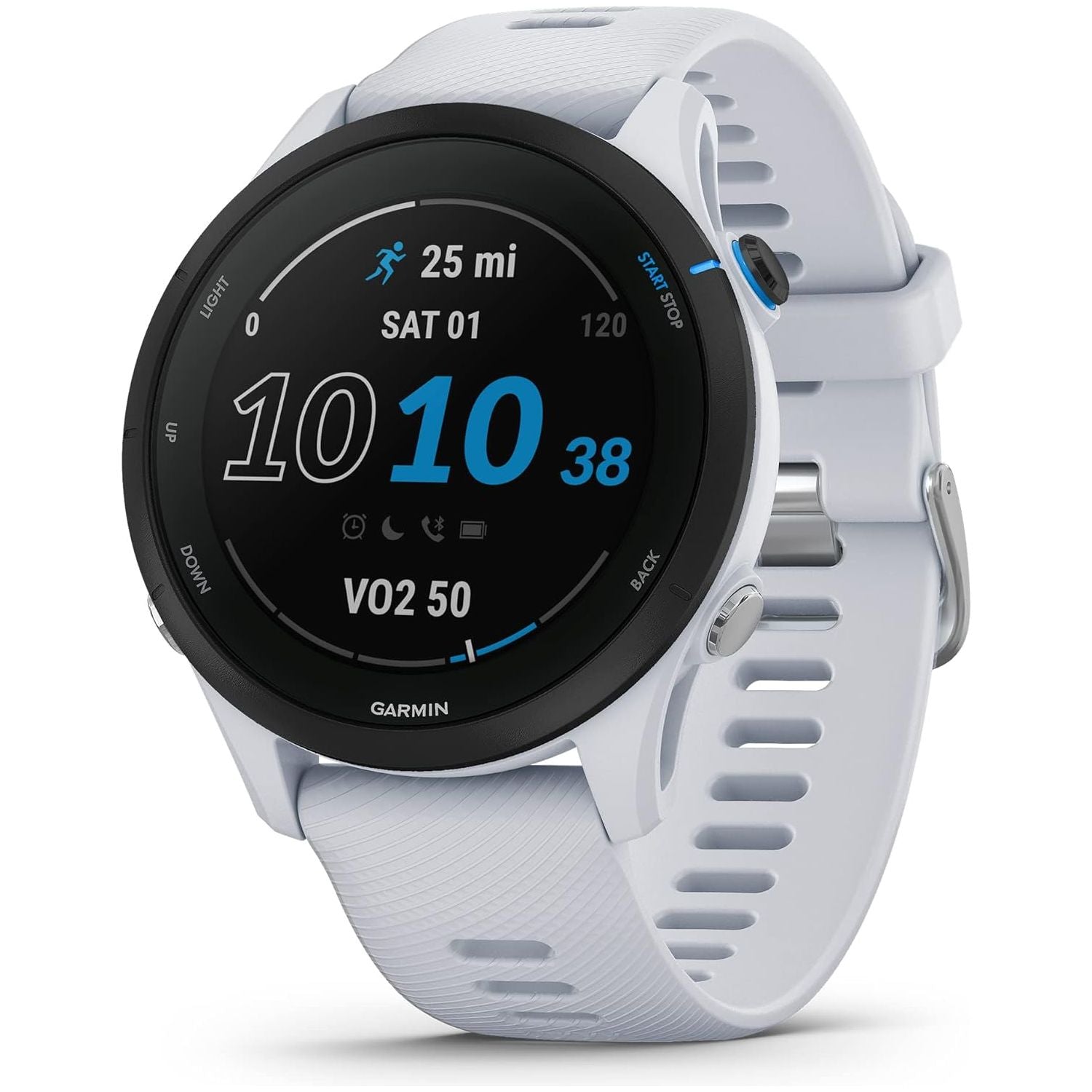 Garmin Forerunner 255 Music GPS Running Smartwatch – 46mm, Music Storage, 14-Day Battery, Milestone
