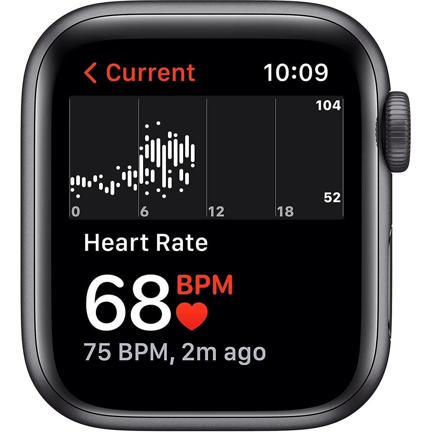 Apple Watch SE GPS, 40mm Space Grey Aluminium Case with Midnight Sport Band - Regular