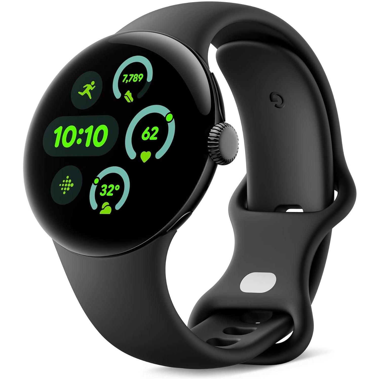 Google Pixel Watch 3 (41mm) – Wi-Fi Smartwatch with Heart Rate Tracking, Fitbit Fitness Insights, 24-Hour Battery – Matte Black Aluminium Case, Obsidian Band