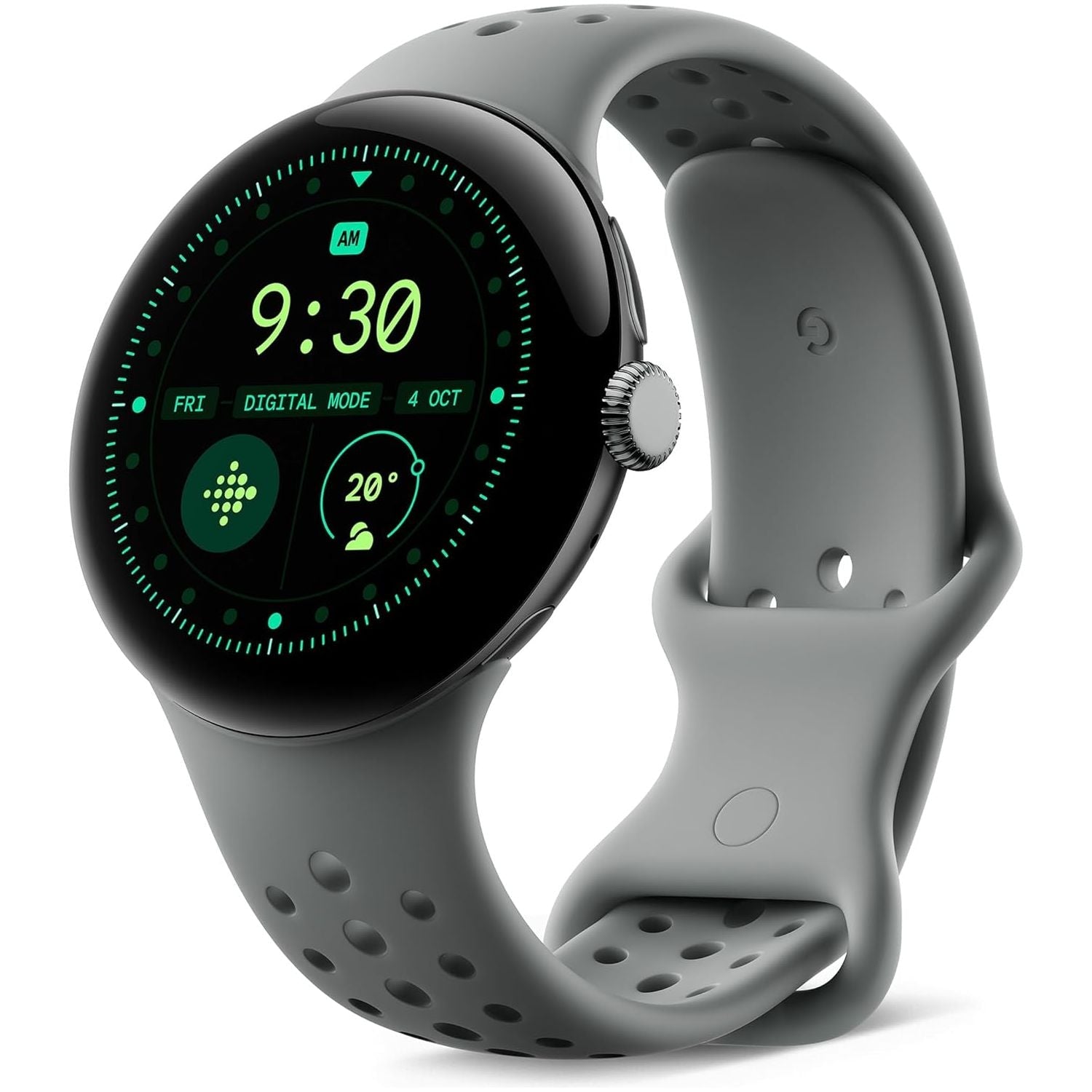 Google Pixel Watch 3 (45mm, LTE) – Heart Rate Tracking, Advanced Fitness Insights, Matte Hazel Aluminum Case with Hazel Band