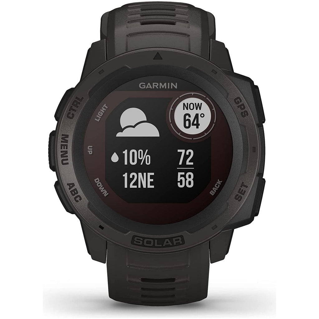 Garmin Instinct Solar GPS Smart Watch - Graphite Black