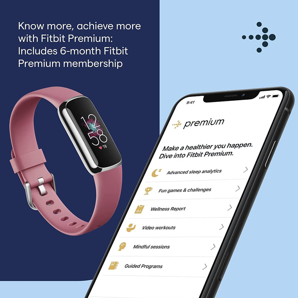 Fitbit Luxe Health & Fitness Tracker, Stress Management Tools and up to 5 Days Battery
