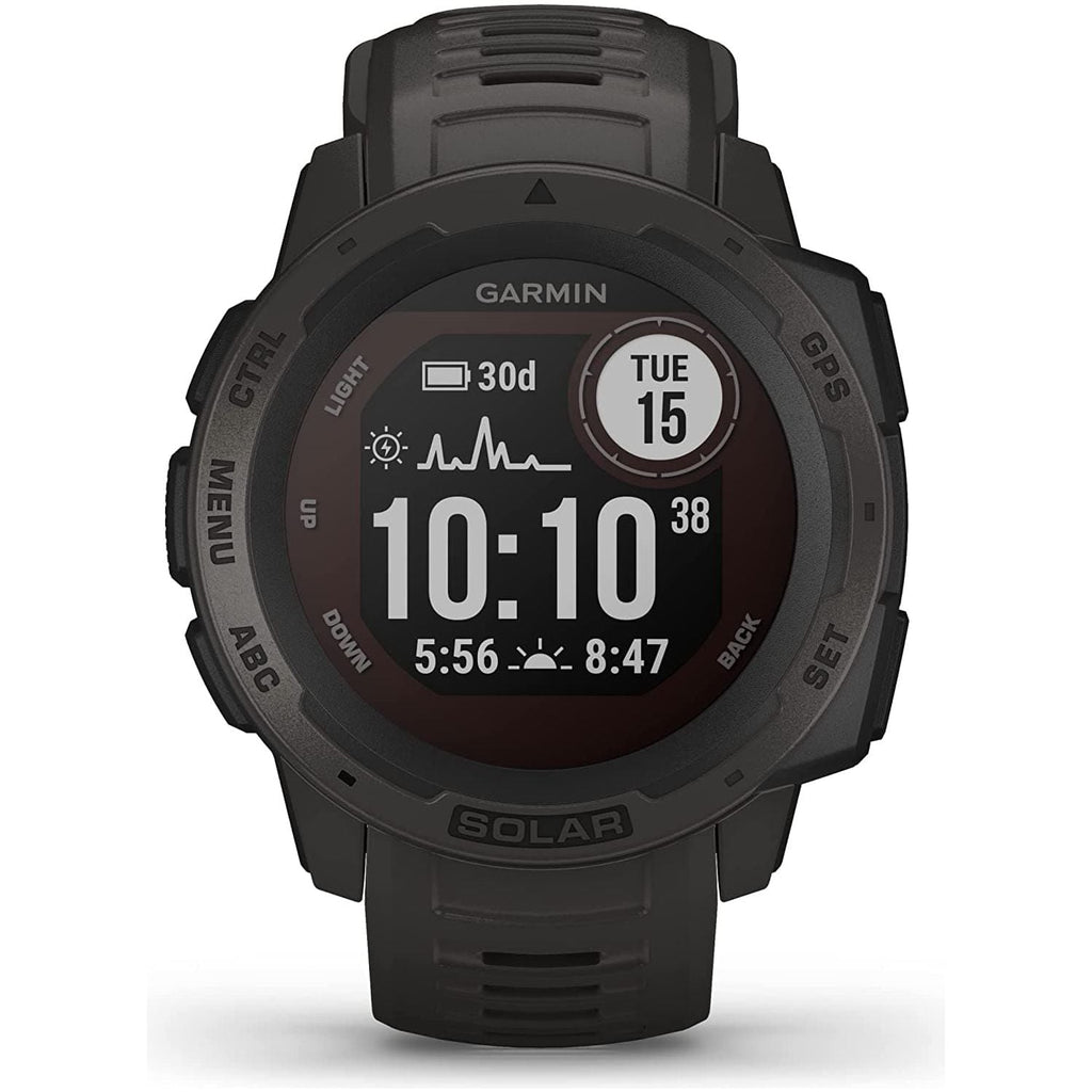 Garmin Instinct Solar GPS Smart Watch - Graphite Black