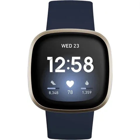 Fitbit Versa 3 Smartwatch – GPS, Heart Rate, Voice Assistant, 6+ Days Battery