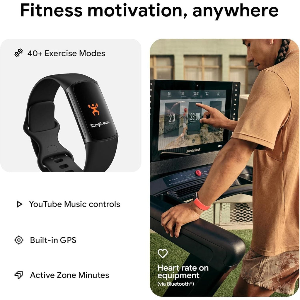 Fitbit Charge 6 Fitness Tracker - Obsidian