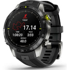 Garmin MARQ Athlete Gen 2 – 46mm Titanium Case, Black Bezel, Rubber Strap