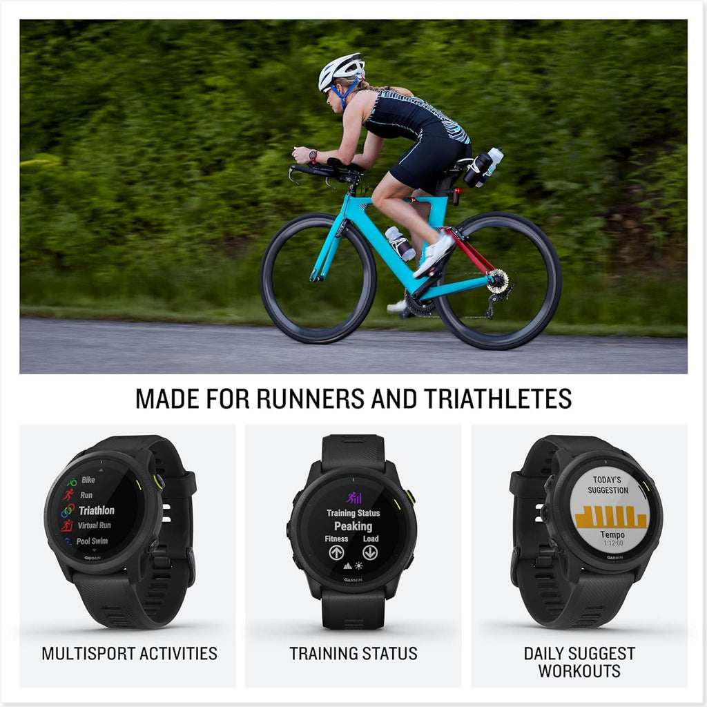 Garmin Forerunner 745 Lightweight GPS Running and Triathlon Smartwatch, Multisport Profile, Advanced Training Features, Music Storage, Safety and Tracking Features , Up to 7 days Battery Life, Red