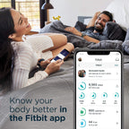 Fitbit Versa 2 Special Edition Health and Fitness Smart Watch with Heart Rate, Music, Alexa Built-In, Sleep and Swim Tracking, Navy and Pink Woven/Copper Rose, One Size (S and L Bands Included)