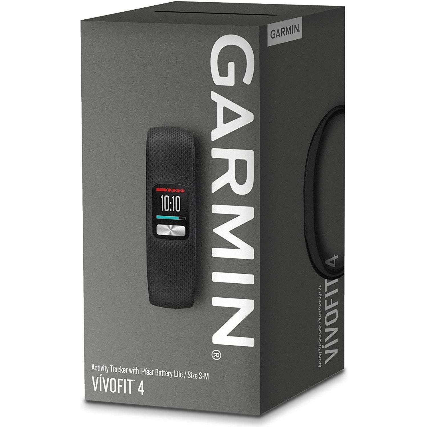 Garmin Vivofit 4 Activity Tracker – Black, Small/Medium